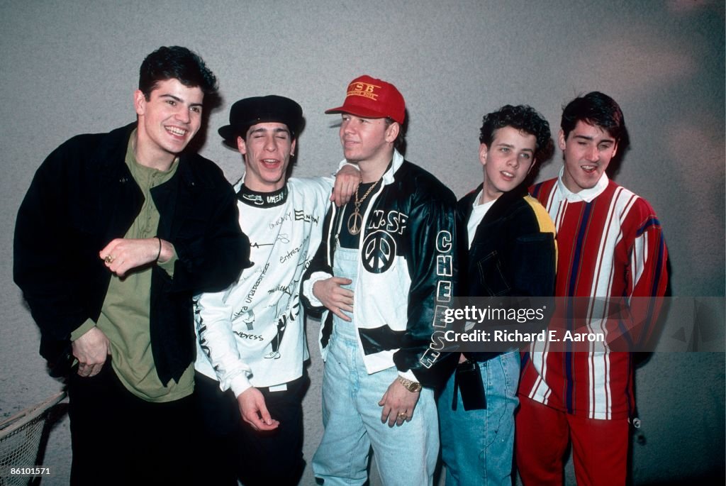 Photo of NEW KIDS ON THE BLOCK and Joey McINTYRE and Donnie WAHLBERG and Jonathan KNIGHT and Jordan KNIGHT and Danny WOOD