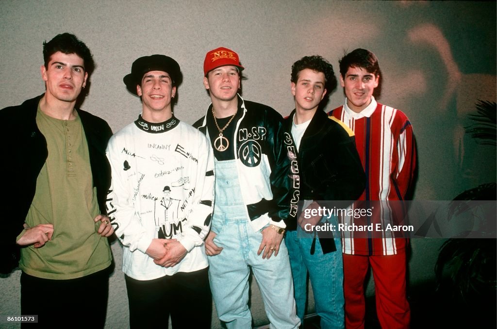 Photo of NEW KIDS ON THE BLOCK and Joey McINTYRE and Donnie WAHLBERG and Jonathan KNIGHT and Jordan KNIGHT and Danny WOOD