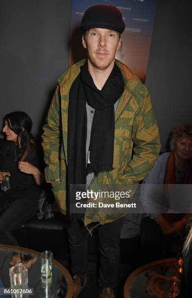 Benedict Cumberbatch attends the "Walk With Me" party sponsored by Martin Millers Gin at The Den, 100 Wardour St, on October 13, 2017 in London,...