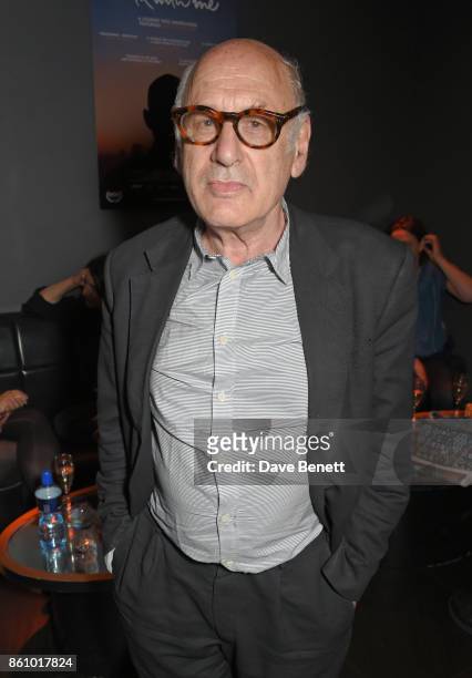 Composer Michael Nyman attends the "Walk With Me" party sponsored by Martin Millers Gin at The Den, 100 Wardour St, on October 13, 2017 in London,...