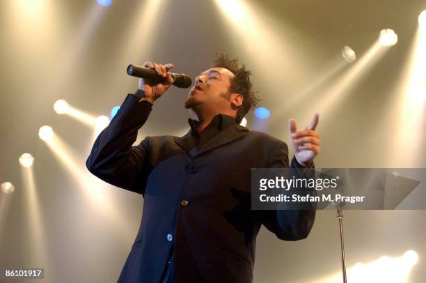 Photo of Laith AL-DEEN; Laith Al Deen performing live on stage at the Tollwood Festival