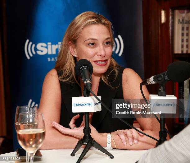 Donatella Arpaia attends SiriusXM's 'Food Talk' hosted Restaurateur Geoffrey Zakarian at The Lambs Club on October 13, 2017 in New York City.