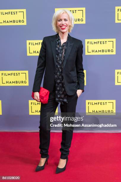 Katja Eichinger poses as she arrives for the Douglas Sirk Award ceremony on October 13, 2017 in Hamburg, Germany.