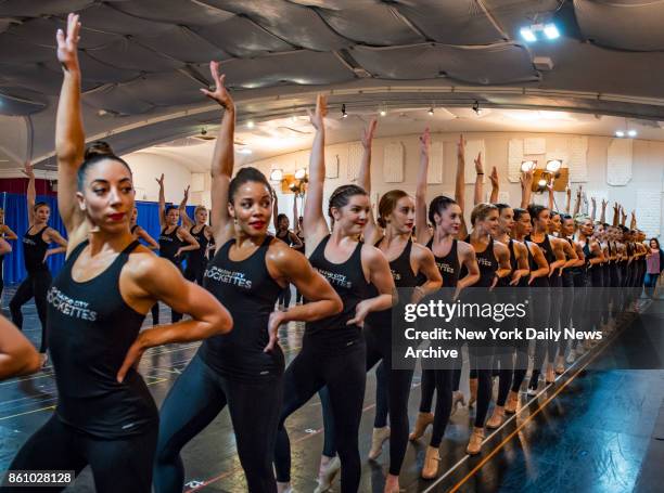 Radio City Rockettes kick off rehearsals for the 2017 Christmas Spectacular inside The Church of St. Paul the Apostle located at 405 West 59th Street...