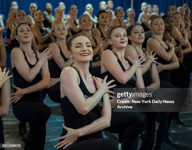 Radio City Rockettes kick off rehearsals for the 2017 Christmas Spectacular inside The Church of St. Paul the Apostle located at 405 West 59th Street...