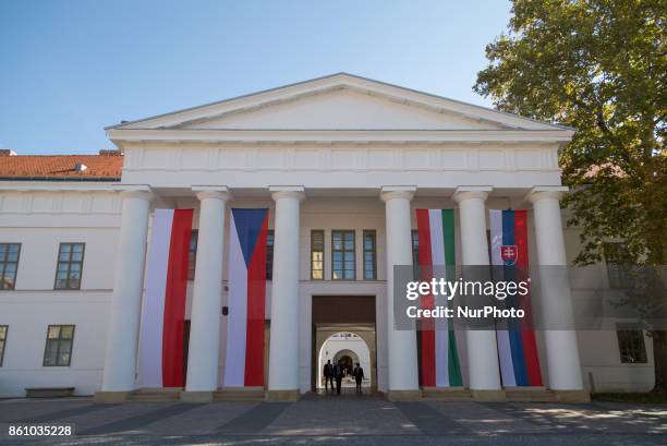 Meeting of heads of state of the Visegrad Group countries in Szekszard, Hungary on 13 October 2017.