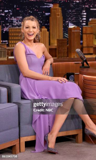 Episode 0758 -- Pictured: Actress Blake Lively during an interview on October 13, 2017 --