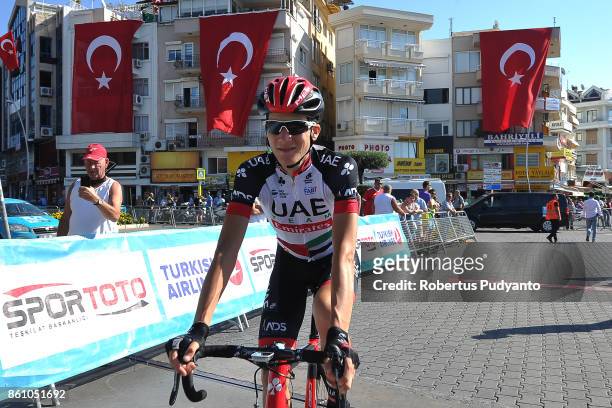 Edward Ravasi of UAE Team Emirates competes during Stage 4 of the 53rd Presidential Cycling Tour of Turkey 2017, Marmaris to Selcuk on October 13,...
