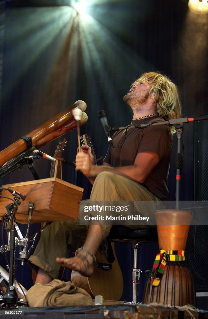 Xavier Rudd Protest Photo of Xavier RUDD; at the Falls Festival News Photo - Getty Images