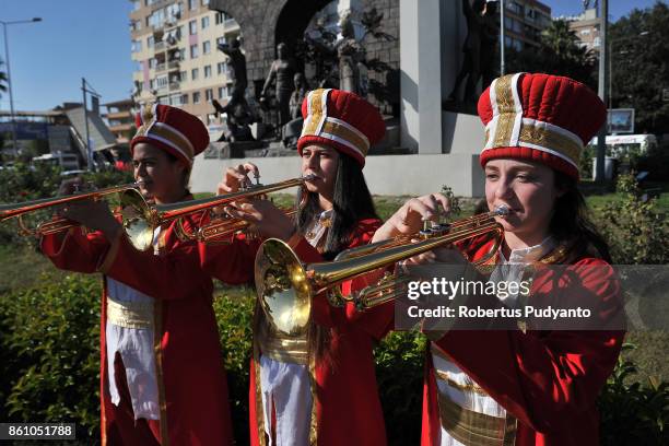 Turkish Aydin traditional music perform during Stage 4 of the 53rd Presidential Cycling Tour of Turkey 2017, Marmaris to Selcuk on October 13, 2017...