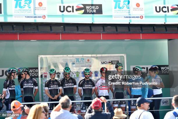 Hansgrohe Germany pose during Stage 4 of the 53rd Presidential Cycling Tour of Turkey 2017, Marmaris to Selcuk on October 13, 2017 in Selcuk, Turkey.