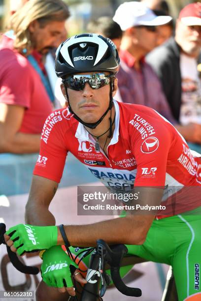 Mirco Maestri of Bardiani CSF Italy prepares at the starting grid during Stage 4 of the 53rd Presidential Cycling Tour of Turkey 2017, Marmaris to...