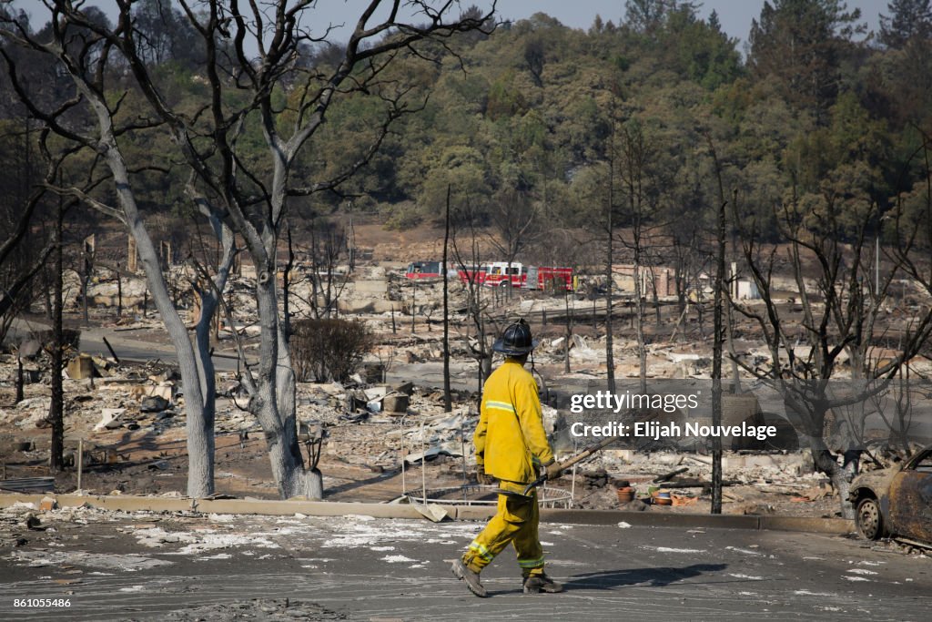 Multiple Wildfires Continue To Ravage California Wine Country