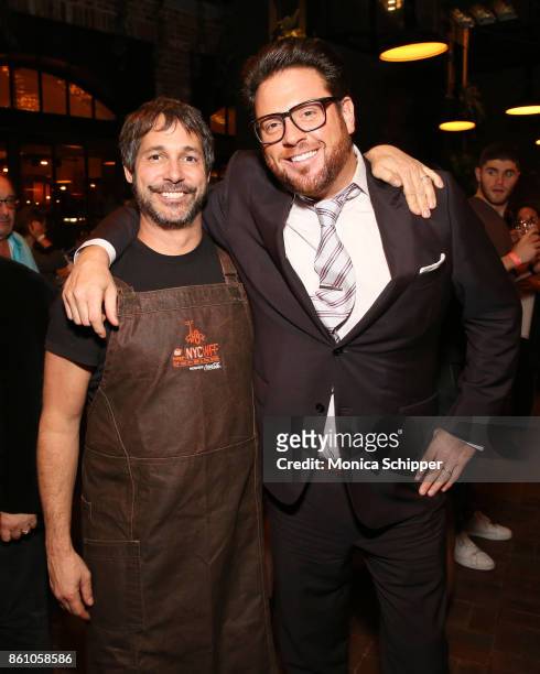 Chefs Ken Oringer and Scott Conant attend Aperitivo! hosted by Scott Conant at The Standard High Line on October 13, 2017 in New York City.