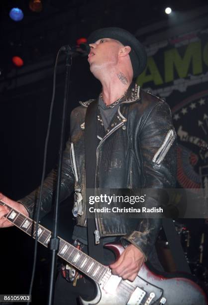 Photo of RANCID, Rancid singer Tim Armstrong performing at the Ramones 30th Anniversary concert held at The Avalon in Hollywood, Calif. On September...