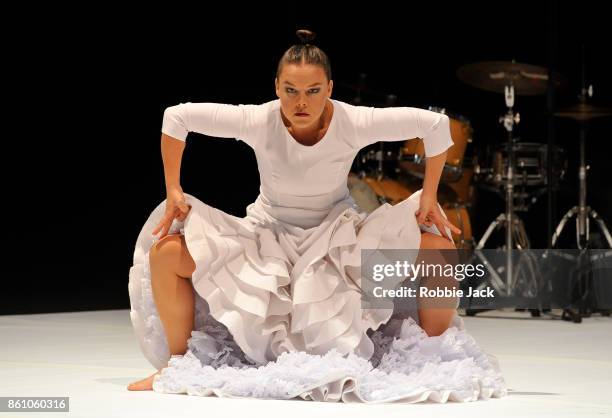 Rocio Morina in the production Fallen from Heaven at The Barbican on October 12, 2017 in London, England.