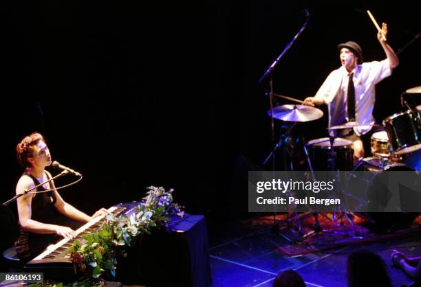 Photo of DRESDEN DOLLS; 21-9-2004 Amsterdam,Melkweg, The Dresden Dolls, Piano and vocals Amanda Palmer,drums and vocals Brian Viglione