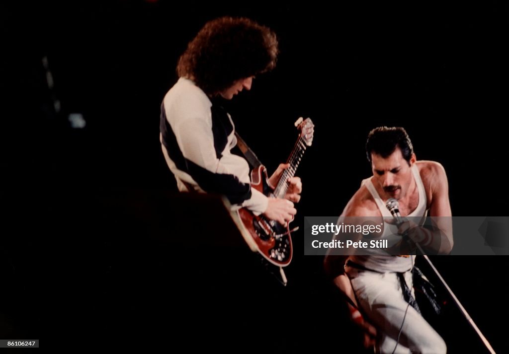 Photo of Freddie MERCURY and Brian MAY and QUEEN