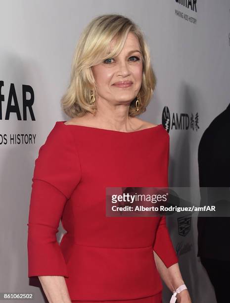 Personality Diane Sawyer attends the amfAR Gala Los Angeles 2017 at Ron Burkle's Green Acres Estate on October 13, 2017 in Beverly Hills, California.
