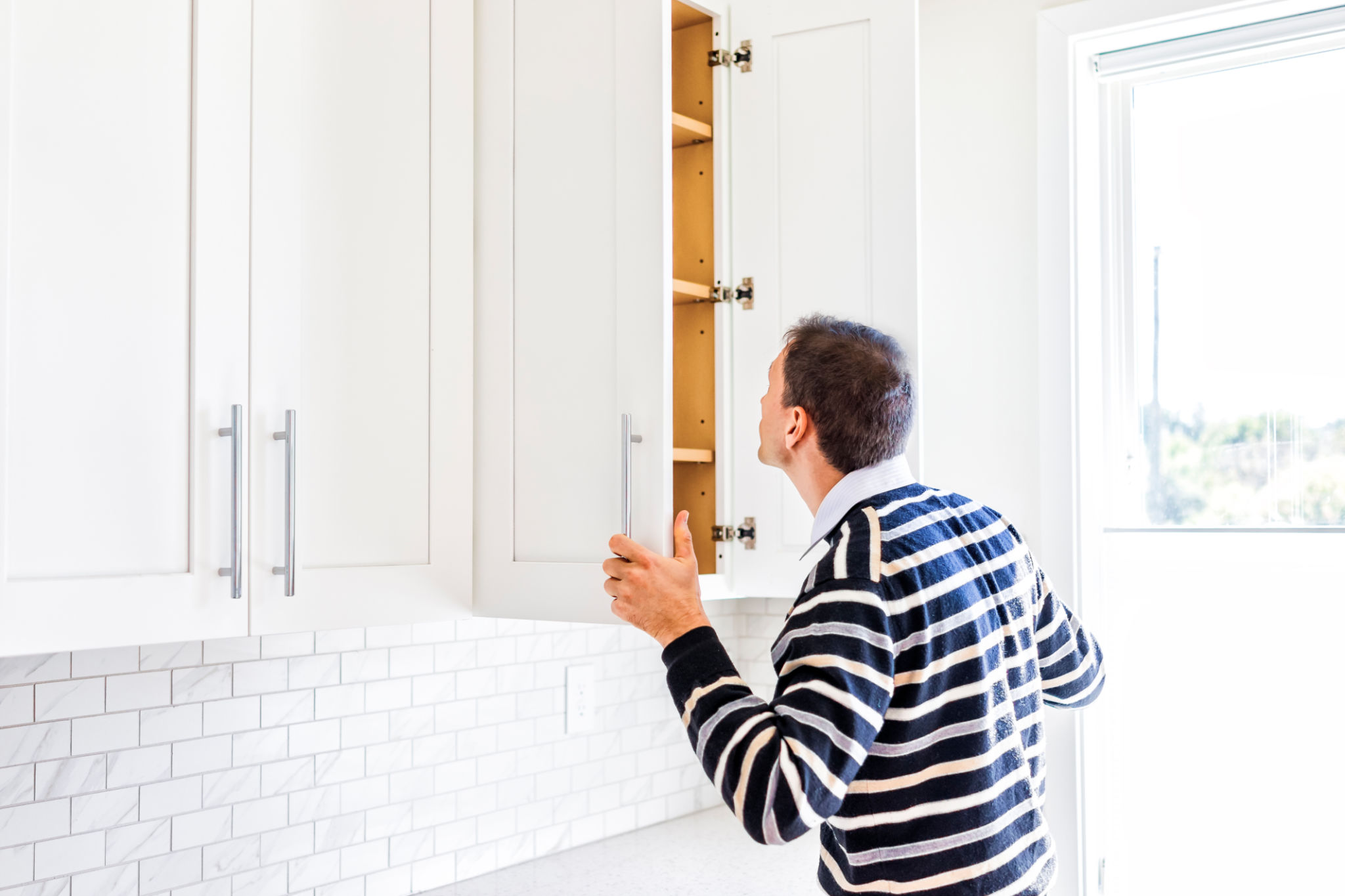 inspecting cabinets