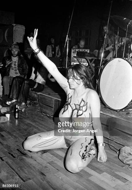 Photo of HAWKWIND; Hawkwind - dancer Stacia., Copenhagen, Denmark 1972