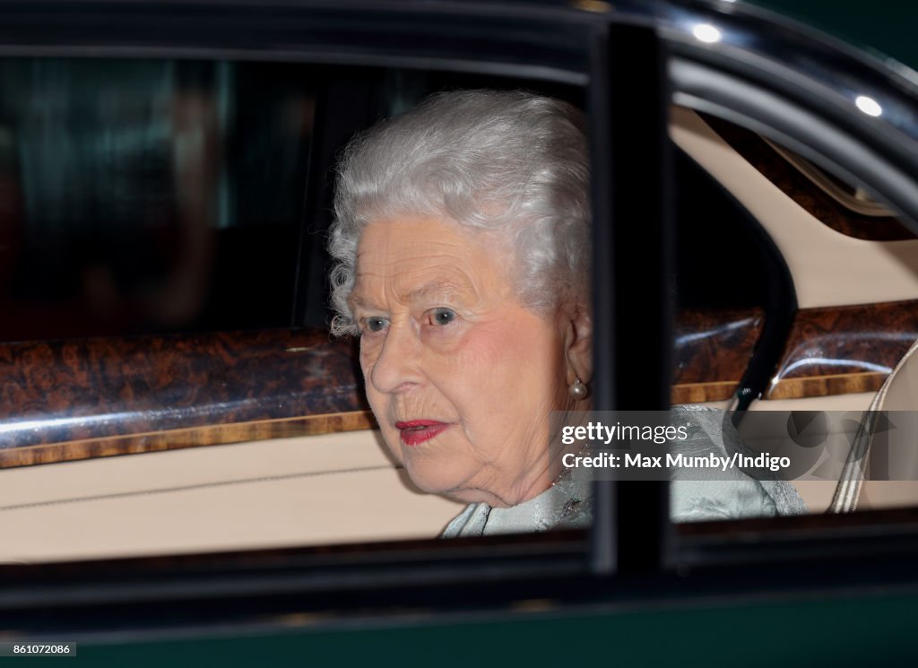 The Queen & Princess Royal Attend WRNS 100 At the Army & Navy Club