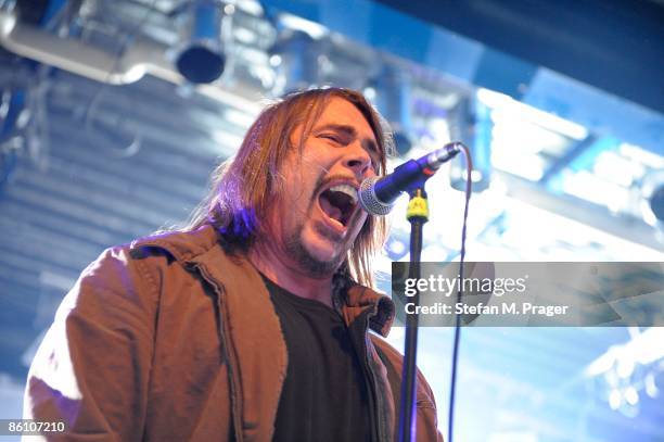 Photo of MONSTER MAGNET and Dave WYNDORF, Dave Wyndorf performing on stage