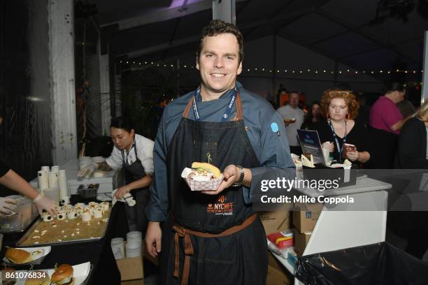 Chef Michael Reilly from The NoMad Bar attends the Food Network & Cooking Channel New York City Wine & Food Festival Presented By Coca-Cola - Blue...