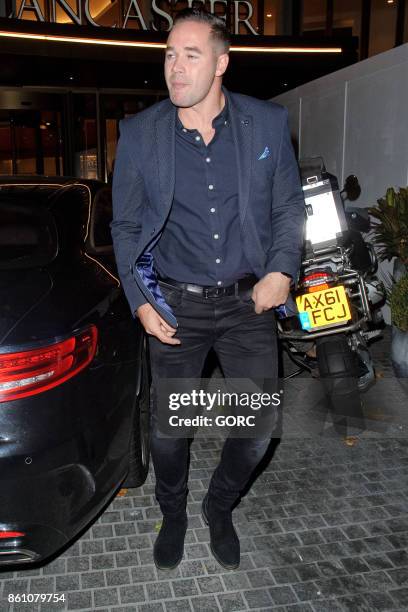 Kieran Hayler leaving the Lancaster Gate hotel on October 13, 2017 in London, England.