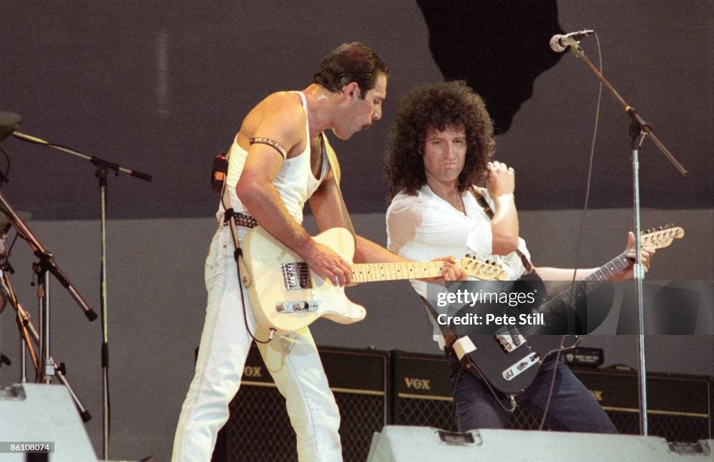 Photo of LIVE AID and Brian MAY and Freddie MERCURY and QUEEN