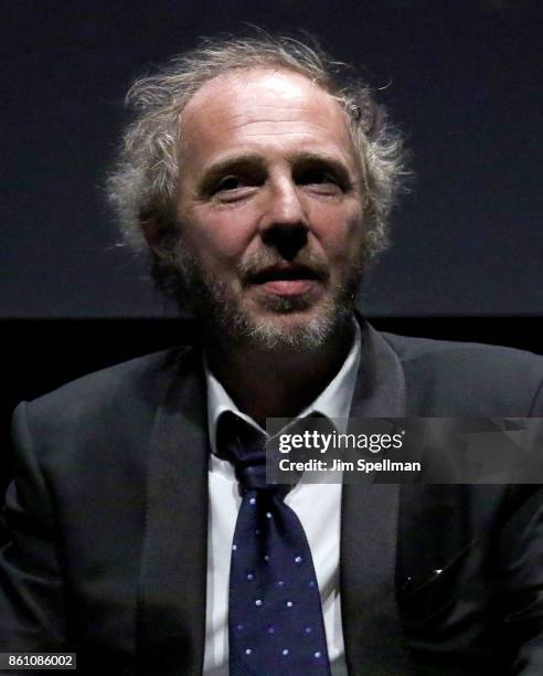 Director Arnaud Desplechin attends the 55th New York Film Festival "Ismael's Ghosts director's cut" at Alice Tully Hall on October 13, 2017 in New...