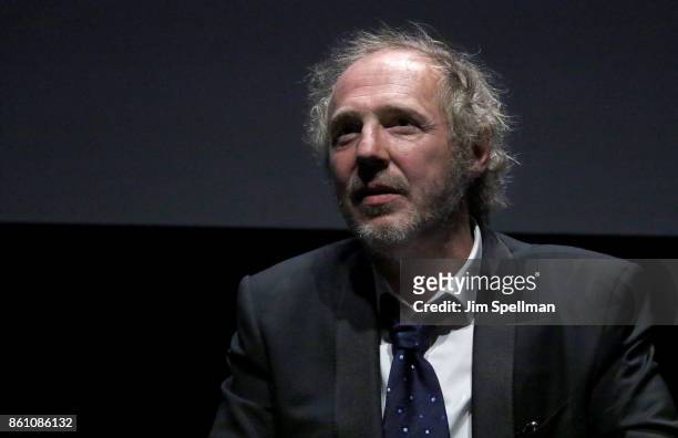 Director Arnaud Desplechin attends the 55th New York Film Festival "Ismael's Ghosts director's cut" at Alice Tully Hall on October 13, 2017 in New...