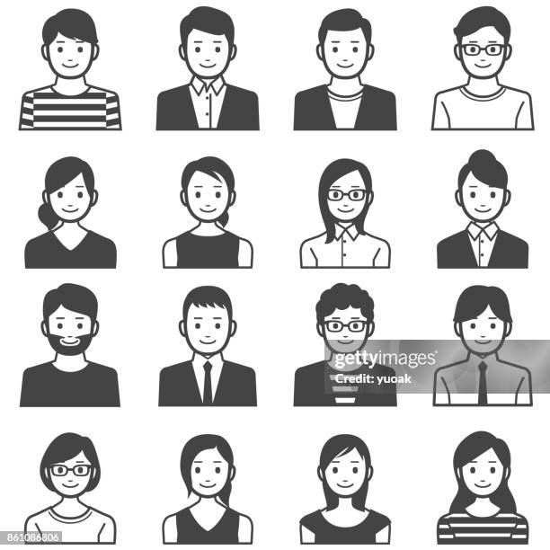 people avatars - citizenship stock illustrations