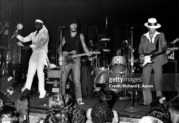 Photo of Bruce SPRINGSTEEN and LITTLE STEVEN and Clarence CLEMONS and Steven VAN ZANDT, L-R: Clarence Clemons, Bruce Springsteen, Steven Van Zandt -...