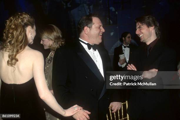 Harvey Weinstein and Tom Cruise on March 3, 1998.