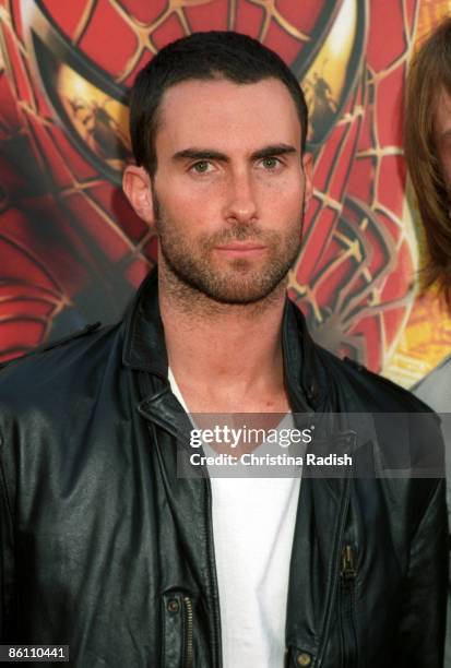 Maroon 5 singer Adam Levine at the premiere of "Spider-Man 2" held at the Mann Village Theater in Westwood, Calif. On June 22, 2004