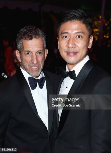 AmfAR Chairman of the Board Kenneth Cole and CFO at AMTD Philip Yau attend the amfAR Gala Los Angeles 2017 at Ron Burkle's Green Acres Estate on...