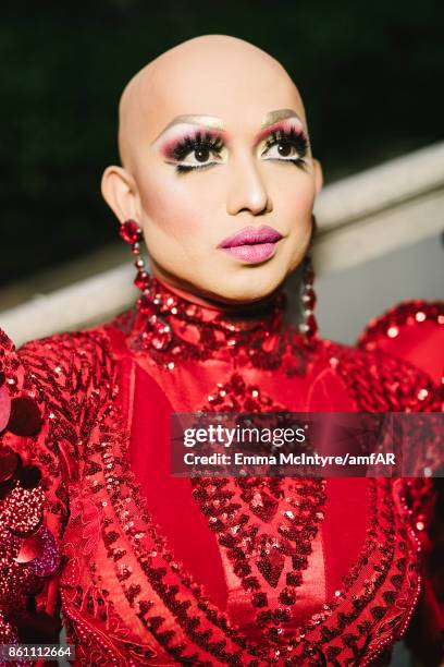 Personality Ongina poses for a portrait at Ron Burkle's Green Acres Estate on October 13, 2017 in Beverly Hills, California