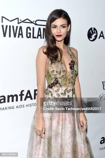 Victoria Justice at amfAR Los Angeles 2017 at Ron Burkle's Green Acres Estate on October 13, 2017 in Beverly Hills, Californi