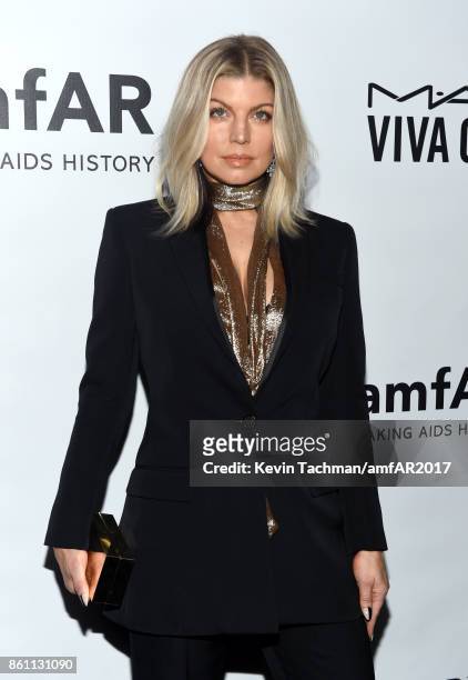 Fergie at amfAR Los Angeles 2017 at Ron Burkle's Green Acres Estate on October 13, 2017 in Beverly Hills, Californi