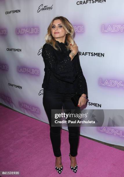 Actress Stephanie Simbari attends the premiere of "Lady-Like" at The Academy Of Motion Picture Arts And Sciences on October 13, 2017 in Los Angeles,...