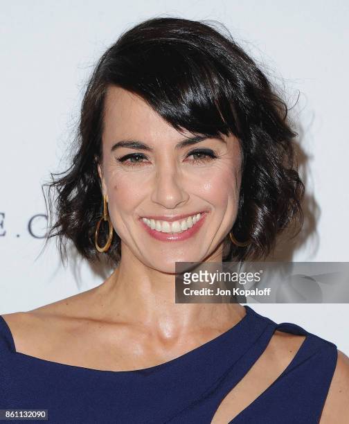Actress Constance Zimmer arrives at Variety's Power Of Women: Los Angeles at the Beverly Wilshire Four Seasons Hotel on October 13, 2017 in Beverly...