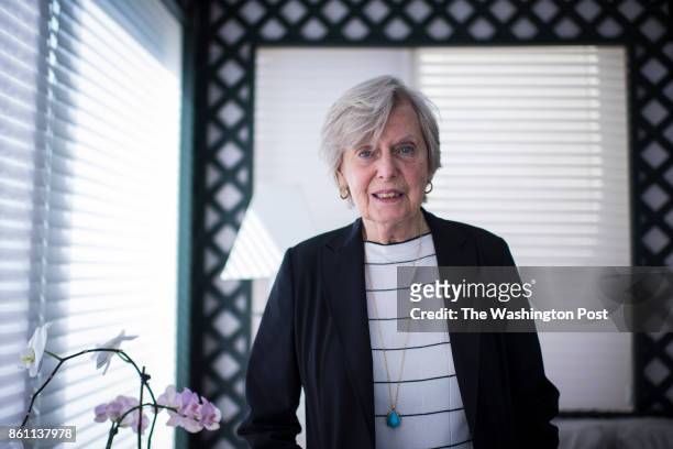 Irene Pollin, widow of former Caps and Wizards owner Abe Pollin, sits for a portrait at her home in Bethesda, MD on Wednesday June 22, 2016. Irene...