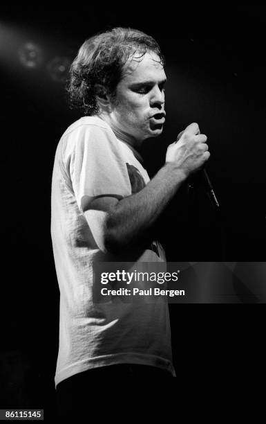 2nd FEBRUARY: Lead singer Gordon Downie from Canadian band The Tragically Hip performs live on stage at Nightown in Rotterdam, Netherlands on 2nd...