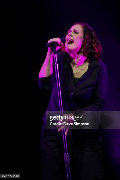 Alison Moyet performs on stage during her 'The Other' Tour at Spark Arena on October 14, 2017 in Auckland, New Zealand.
