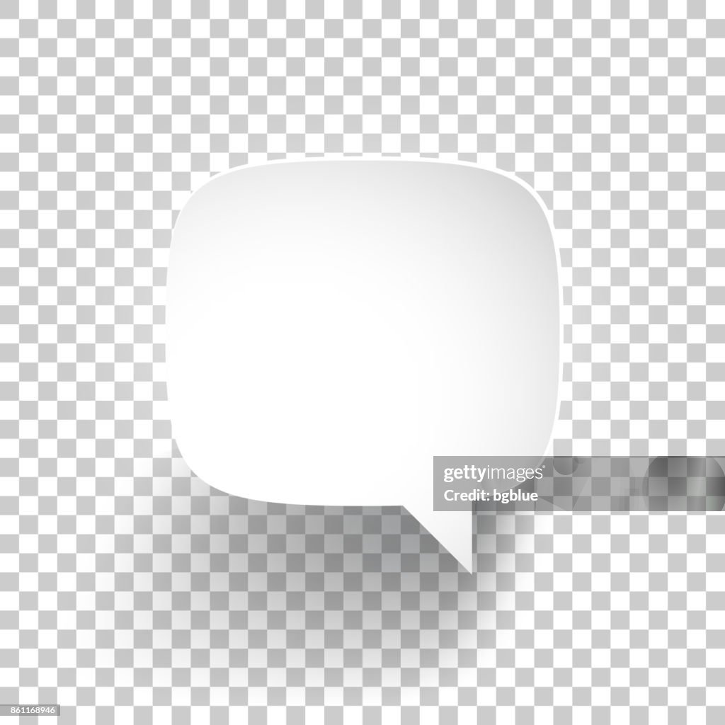 Speech Bubble on blank background