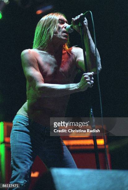 Photo of Iggy POP; Iggy Pop performing live on stage at the Vegoose Festival, Sam Boyd Stadium, Las vegas