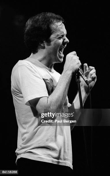 2nd FEBRUARY: Lead singer Gordon Downie from Canadian band The Tragically Hip performs live on stage at Nightown in Rotterdam, Netherlands on 2nd...