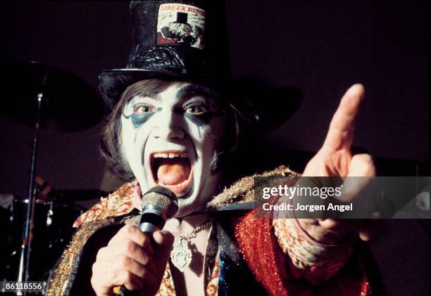 Photo of Screaming Lord SUTCH; Performing live onstage. Touring his Jack the Ripper Show