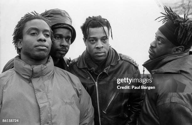 16th FEBRUARY: American rock band Living Colour posed in Amsterdam, Netherlands on 16th February 1993. Left to right: Doug Wimbish, Will Calhoun,...